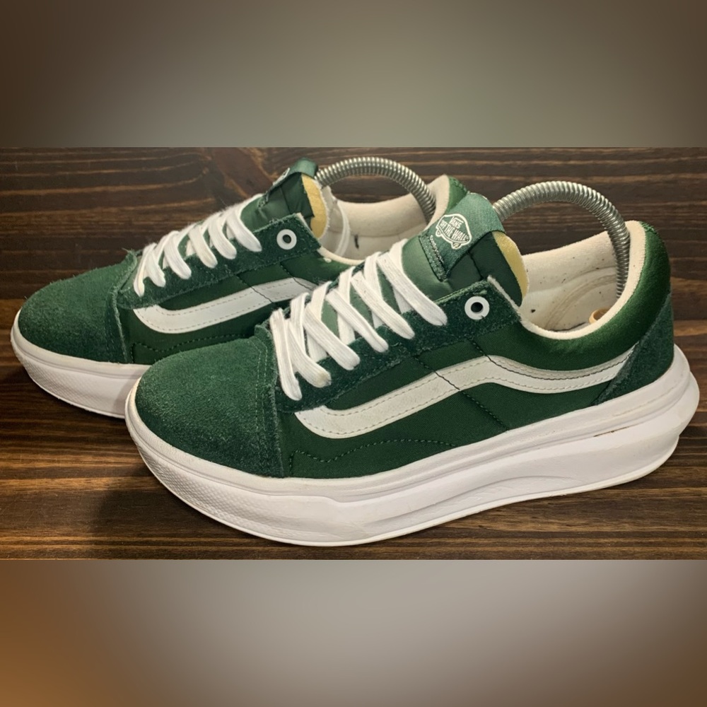 Vans Old Skool Overt CC Womens Size 8.5 Mens Size 7 Shoes Dark Green Athletic